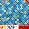 China supply bule Hot melt mosaic tile for swimming pool cheap tile